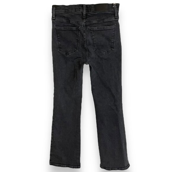 Madewell Jeans Cali Demi-Boot Bootcut Women Black Size 26 Faded Black‎ Stretch - Picture 2 of 9